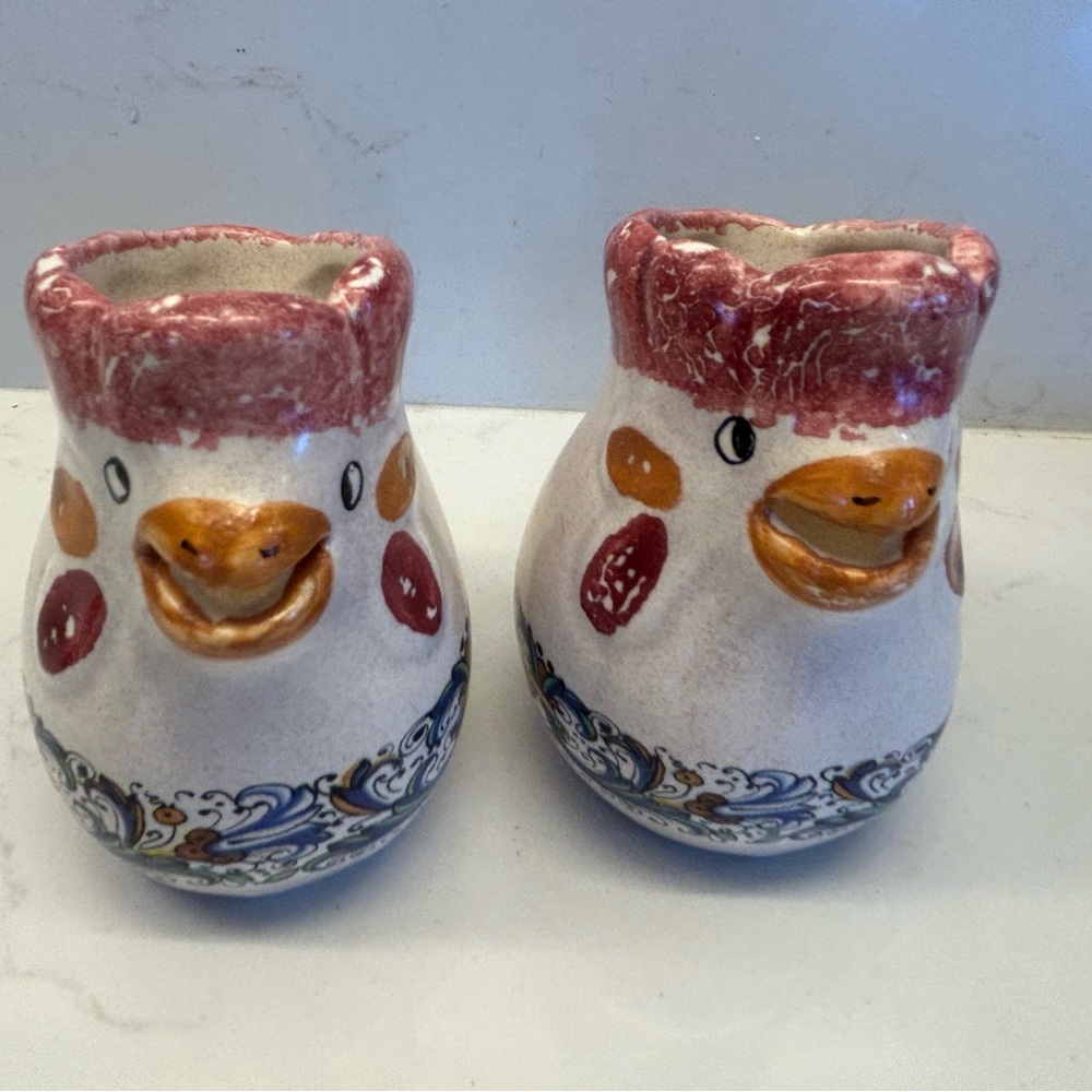 Set hand painted Italian petite creamers - Picture 3 of 10